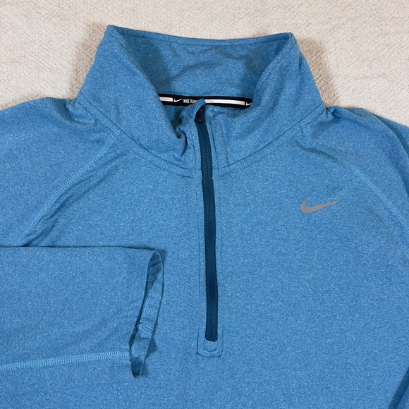 Nike Dri-FIT Running Pullover Long Sleeve Athletic Top Men's Mock neck Size L - Picture 1 of 6